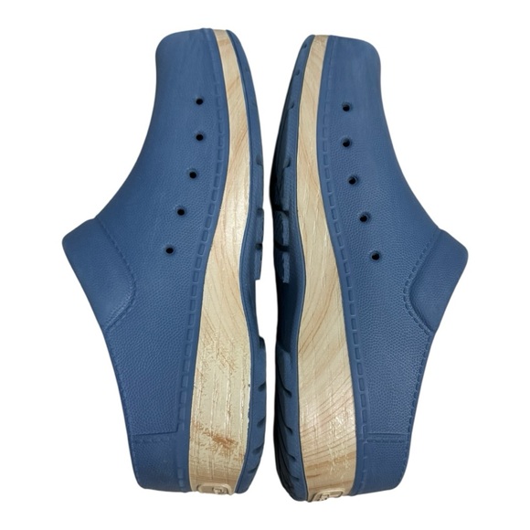 Dansko Kane Clogs Women’s Size 7.5-8 Blue Rubber Slip On Mule Waterproof Shoe - Picture 7 of 7